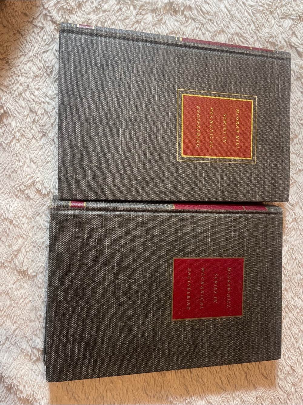 McGraw Hill series and mechanical engineering books hardcover